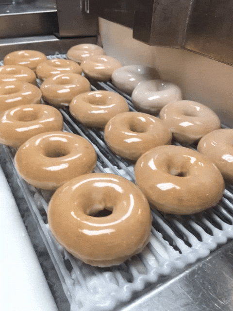 Original Glazed Doughnuts Glazing GIF
