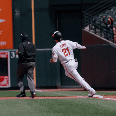 Orioles Austin Hays Running Around GIF