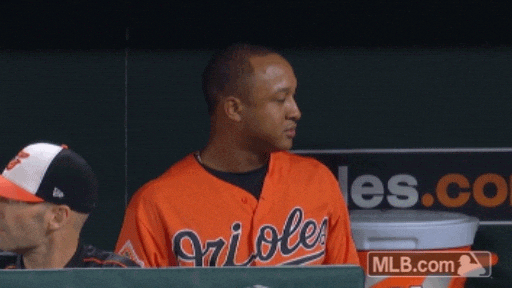 Orioles Jonathan Schoop On A Serious Mood GIF