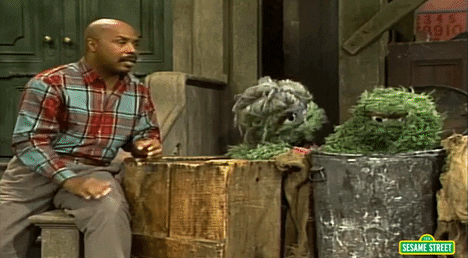 Oscar The Grouch Fighting With Mom GIF