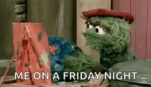 Oscar The Grouch Painting GIF