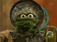 Oscar The Grouch Sighing GIF