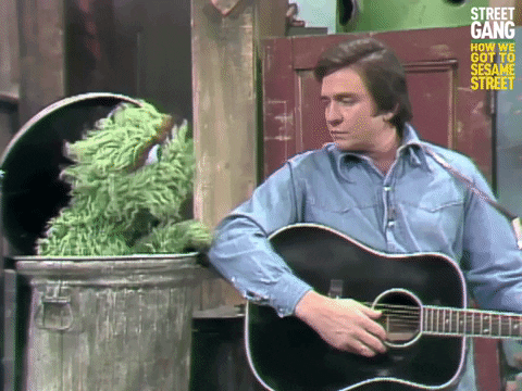 Oscar The Grouch Singing GIF