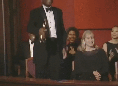 Oscar Trophy Award Denzel Washington GIF