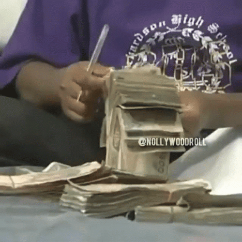 Osita Iheme Compute His Cash On Hand GIF