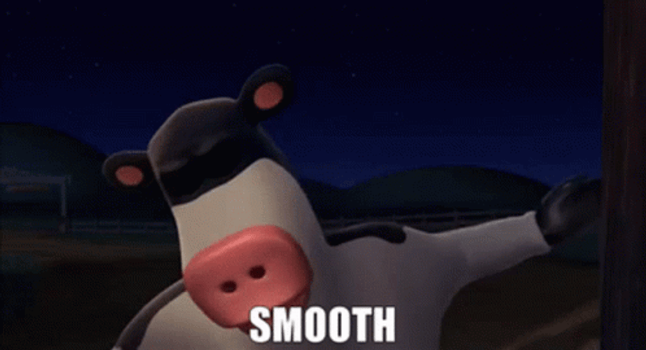 Otis The White Cow Smooth GIF