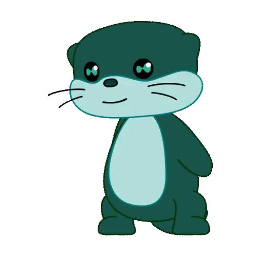 Otter Holding Flowers