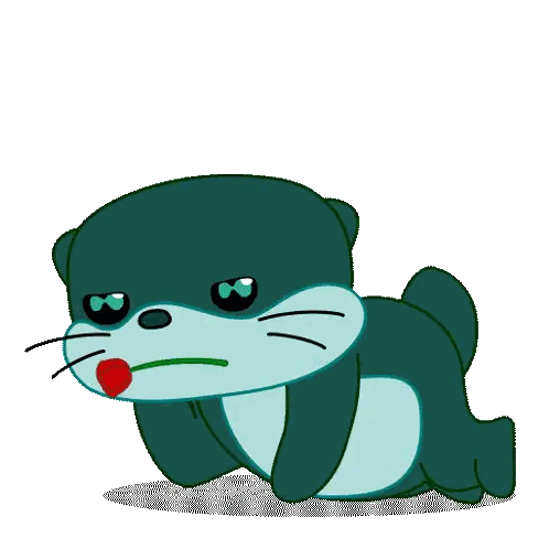 Otter with Piwit Above It