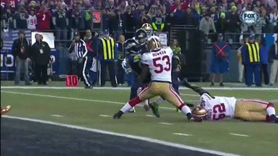 Ouch Jermaine Kearse Tackled Football GIF