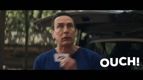 Ouch My Back Man Collapsed GIF