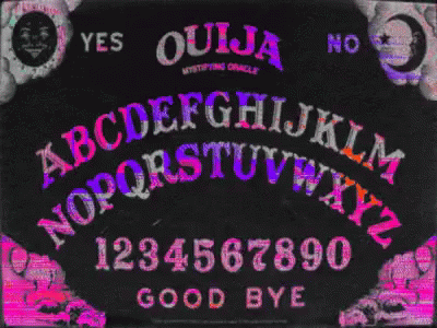 Ouija Board With Alphabet Numbers and Good Bye