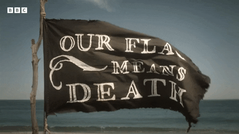 Our Flag Means Death Flag Waving GIF