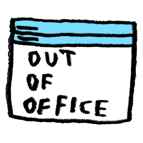 Out Of Office Animated Calendar GIF