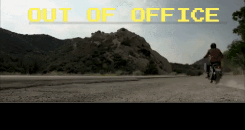Out Of Office Bikers On The Road GIF