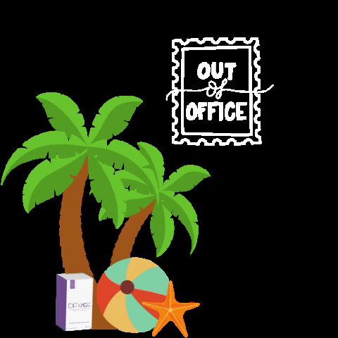 Out Of Office Coconut Trees GIF