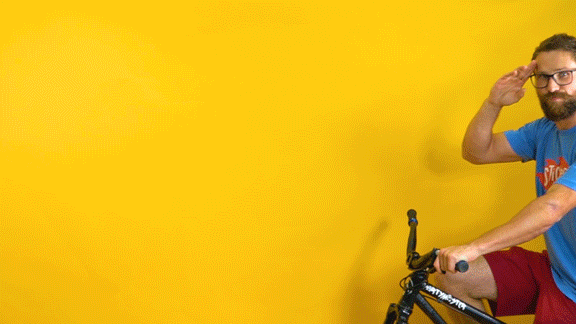Out Of Office Man Riding A Bike GIF