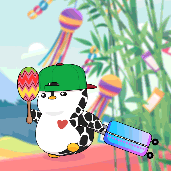 Out Of Office Pudgy Penguin Traveling GIF