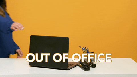 Out Of Office Woman Closing Laptop GIF