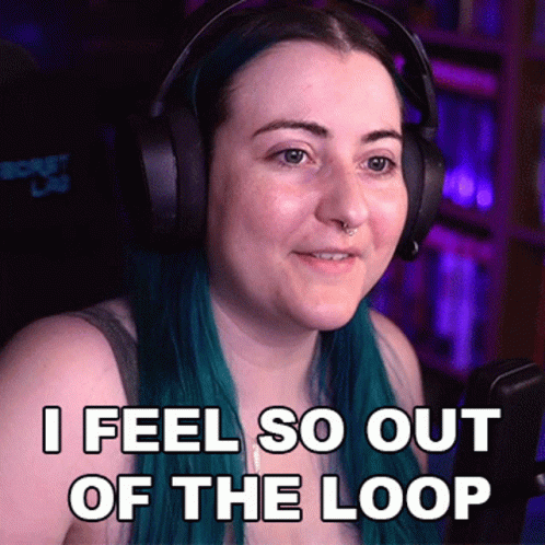 Out Of The Loop Left Out GIF