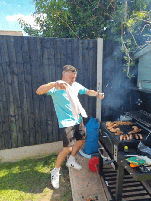 Outdoor Bbq Dad Happy Dance GIF