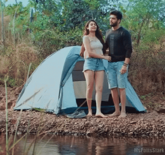 Outdoor Camping Sweet Couple GIF
