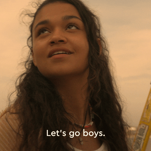 Outer Banks Kiara Let's Go Boys GIF