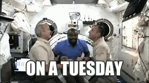 Outer Space Club Going Up On A Tuesday GIF