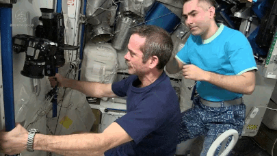 Outer Space Haircut GIF