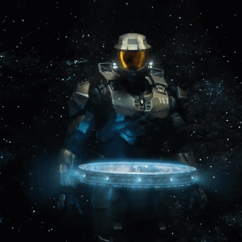 Outer Space Master Chief GIF