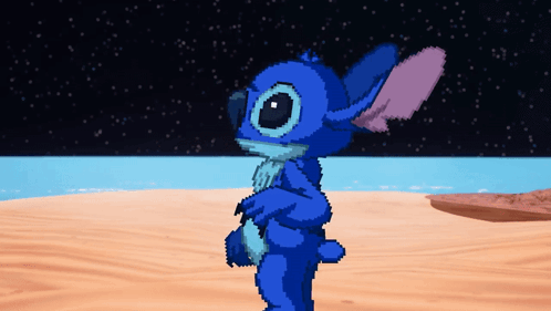 Outer Space Stitch Hi GIF