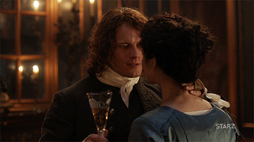Outlander Couple Sam Heughan Caitriona Balfe GIF