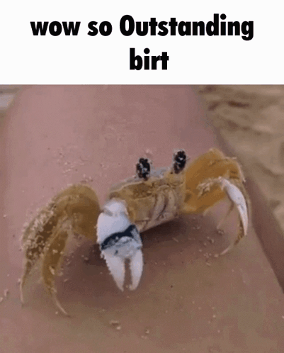Outstanding Crab Wiping His Eyes GIF