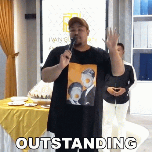Outstanding Man Singing GIF