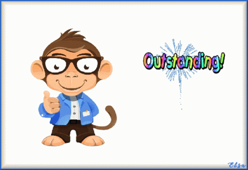 Outstanding Monkey Thumbs Up GIF