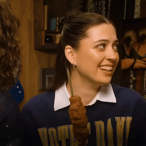 Ouu Lizzy Mc Alpine Holding Skewer GIF