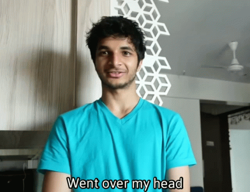 Young Man Explaining Went Over My Head GIF