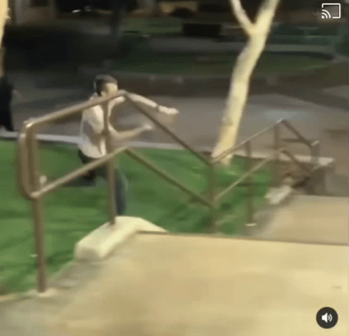 Over The Fence Drunk Stumbling GIF