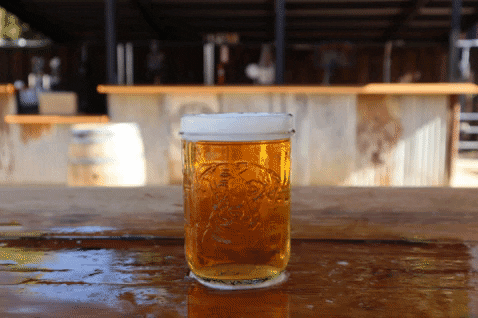 Overflowing Pouring Beer Glass GIF