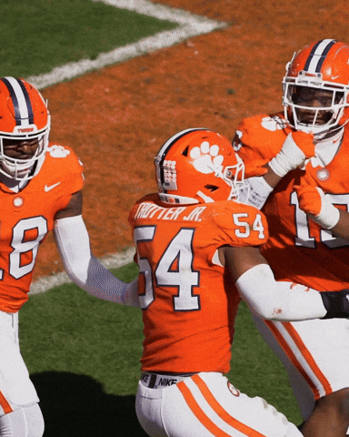 Overjoyed Clemson Players GIF