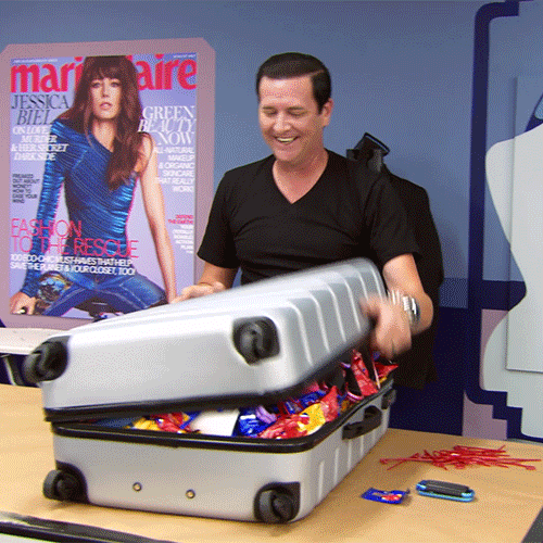 Overload Baggage Explosion Meme GIF