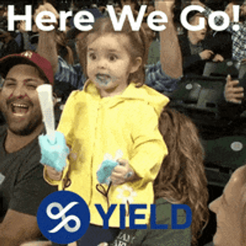 Overly Excited Little Girl And Here We Go GIF