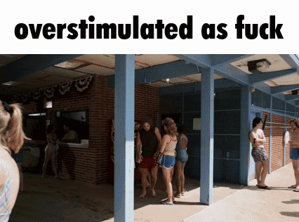 Overstimulated as Fuck Group Outside Building