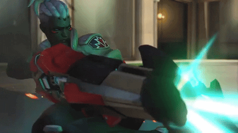 Overwatch 2 Genji Shoot GIF