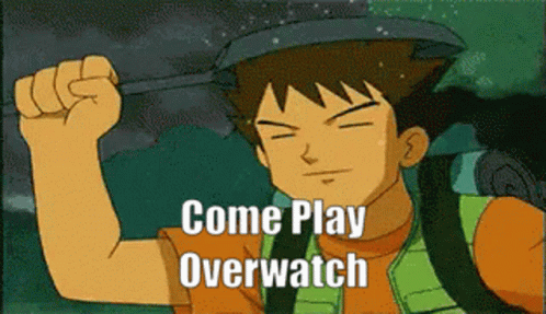 Overwatch Brock Pokemon Running GIF
