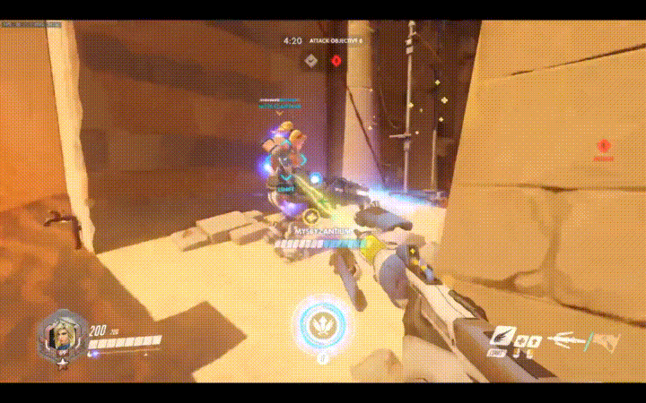 Overwatch Choppy Gameplay Attack GIF
