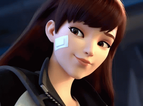 Overwatch D.va Hana Smile GIF