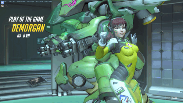 Overwatch D.va Play Game GIF