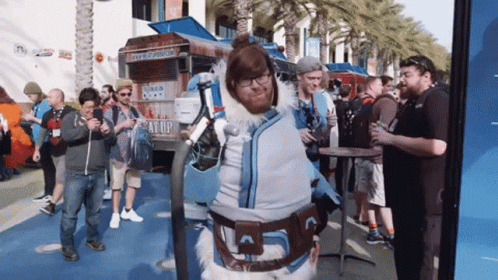 Overwatch Jesse Cox Mei Cosplay GIF