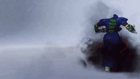 Overwatch Reaper Blue Suit GIF