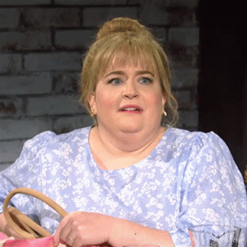 Overwhelmed Aidy Bryant GIF